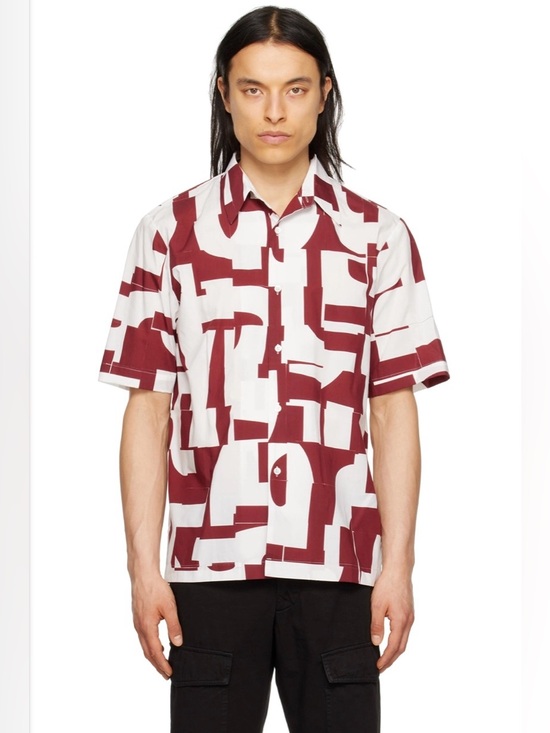 Dries Van Noten Other - Dries Van Noten white and burgundy graphic short sleeve shirt. Size 46 IT